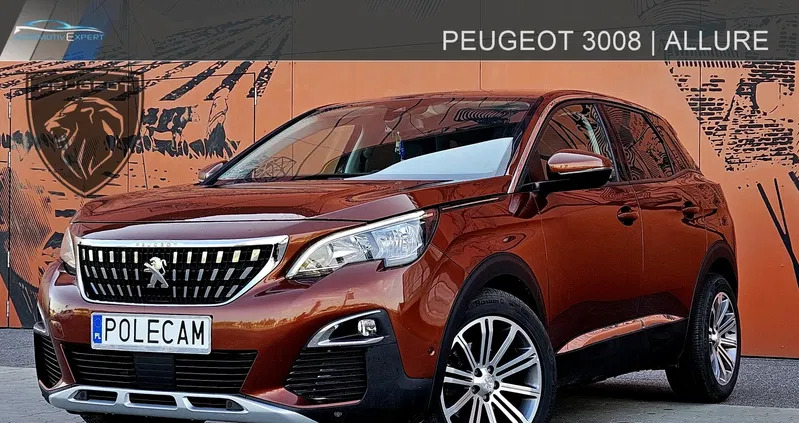 łódzkie Peugeot 3008 cena 70900 przebieg: 97900, rok produkcji 2018 z Katowice